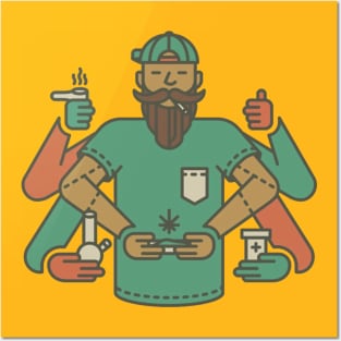 weed man Posters and Art